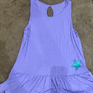 Disney Little Mermaid (Ariel) Women's tank top, light purple Size L EUC
